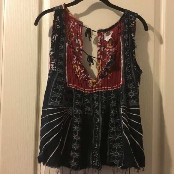 Free People cotton open back top medium - Picture 1 of 2
